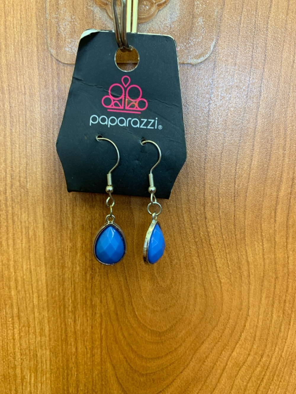 paparazzi Cobalt Teardrop Dangle Earrings